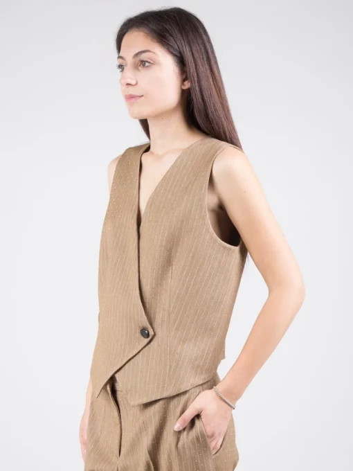 Discount RAME Gilet gessato