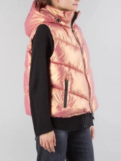 Fashion CANADIAN CLASSICS GILET IMBOTTITO CON CAPPUCCIO Rosa