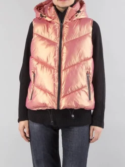 Fashion CANADIAN CLASSICS GILET IMBOTTITO CON CAPPUCCIO Rosa
