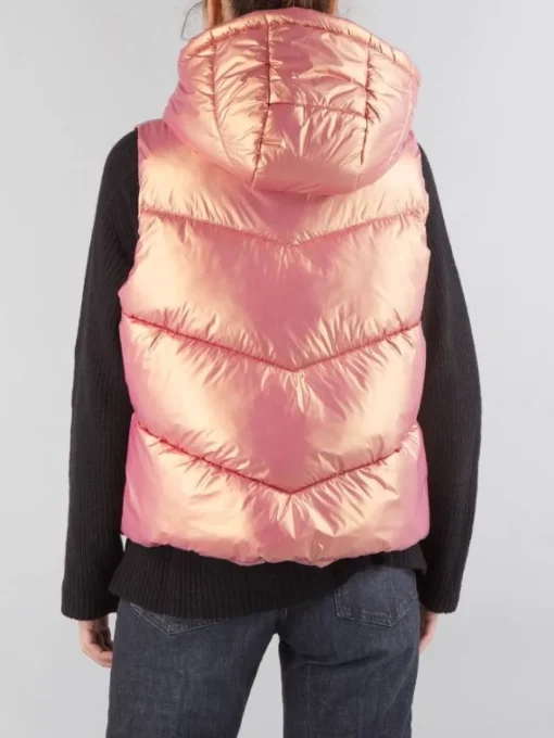 Fashion CANADIAN CLASSICS GILET IMBOTTITO CON CAPPUCCIO Rosa