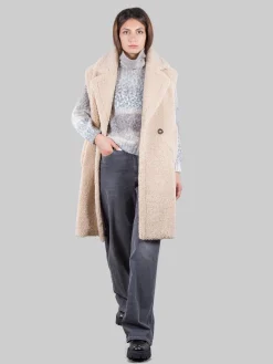 Hot BETTA CORRADI Gilet lungo in ecopelliccia