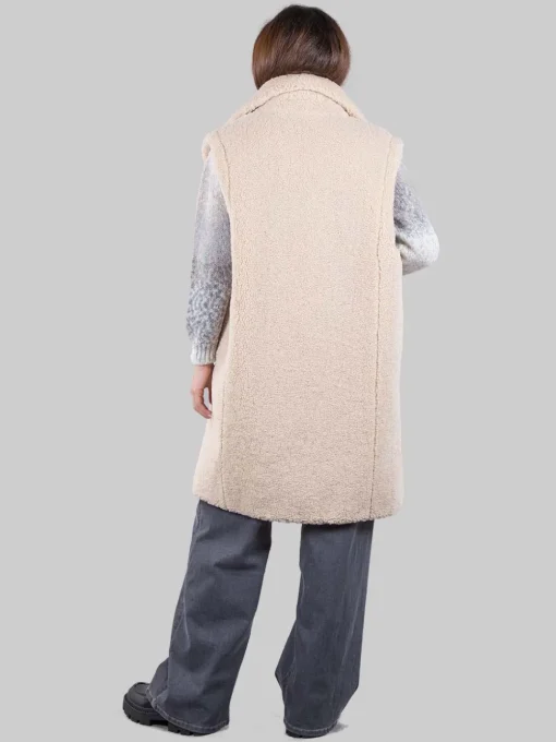 Hot BETTA CORRADI Gilet lungo in ecopelliccia