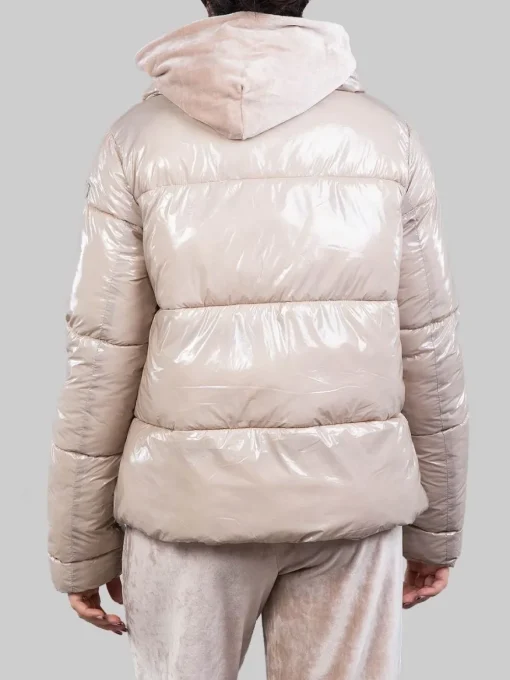 Discount CANADIAN CLASSICS GIUBBETTO AMHERST IN TESSUTO RICICLATO EFFETTO GLOSSY Beige