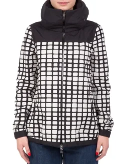 Clearance HERNO GIUBBETTO LAMINAR A NERO E BIANCO Fantasia