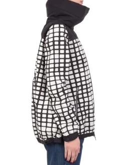 Clearance HERNO GIUBBETTO LAMINAR A NERO E BIANCO Fantasia