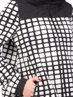 Clearance HERNO GIUBBETTO LAMINAR A NERO E BIANCO Fantasia