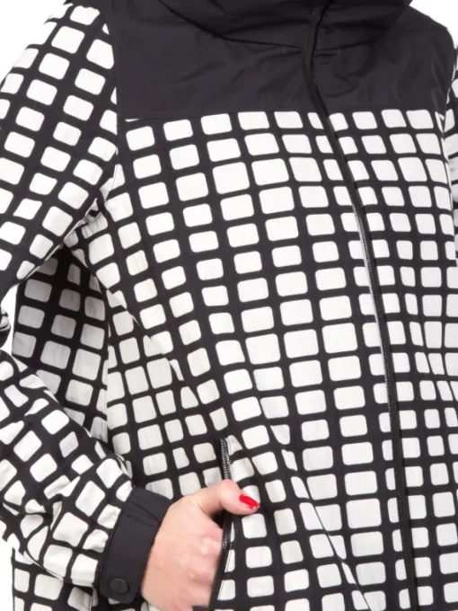 Clearance HERNO GIUBBETTO LAMINAR A NERO E BIANCO Fantasia