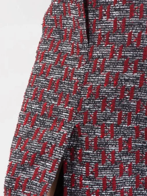 New KARL LAGERFELD GONNA LONGUETTE A TUBINO IN BOUCLÉ Multicolor