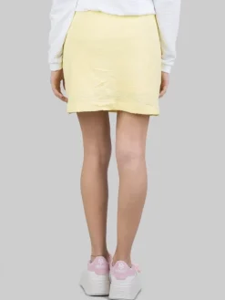 Discount COLMAR ORIGINALS GONNA MINI GIALLA IN TESSUTO ELASTICIZZATO JACQUARD CON COULISSE IN VITA Giallo
