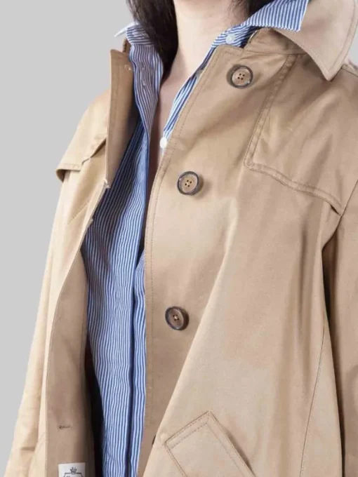 Best HERNO IMPERMEABILE IN COTONE MONOGRAM Beige
