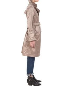 Sale HERNO IMPERMEABILE DOPPIOPETTO IN TESSUTO LOGATO CON CINTURA TORTORA Beige
