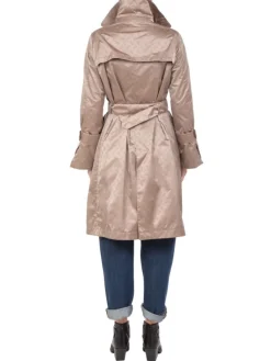 Sale HERNO IMPERMEABILE DOPPIOPETTO IN TESSUTO LOGATO CON CINTURA TORTORA Beige