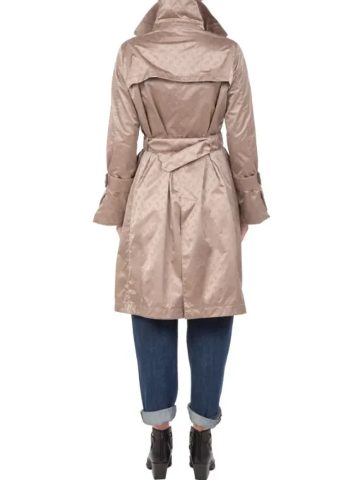 Sale HERNO IMPERMEABILE DOPPIOPETTO IN TESSUTO LOGATO CON CINTURA TORTORA Beige