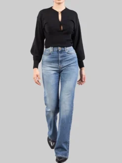 Online PINKO A VITA ALTA CON FONDO SVASATO LEGGERMENTE ELASTICIZZATI Jeans
