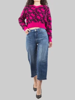 Online PINKO BARBRA BOYFRIEND CON PROFILI SFRANGIATI AL FONDO Jeans