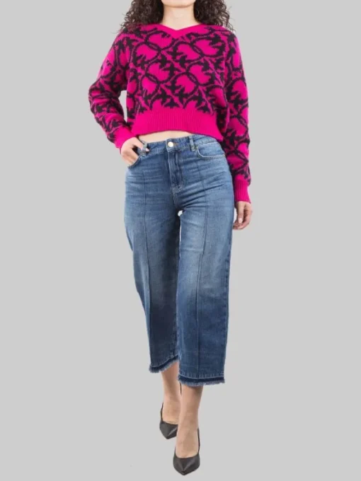 Online PINKO BARBRA BOYFRIEND CON PROFILI SFRANGIATI AL FONDO Jeans