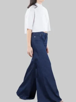 Hot DONDUP JEANS MARLEN IN COTONE ELASTICIZZATO WIDE LEG Blujeans
