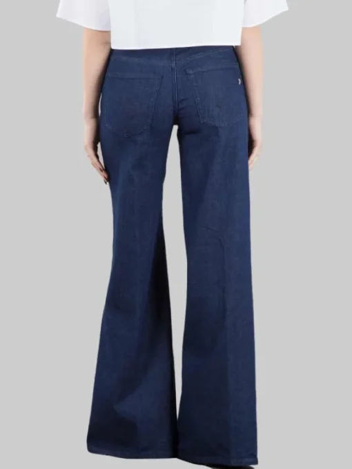 Hot DONDUP JEANS MARLEN IN COTONE ELASTICIZZATO WIDE LEG Blujeans