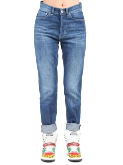 Outlet DONDUP NINA IN DENIM ELASTICIZZATO A VITA ALTA Jeans