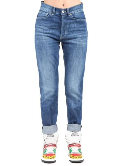 Outlet DONDUP NINA IN DENIM ELASTICIZZATO A VITA ALTA Jeans