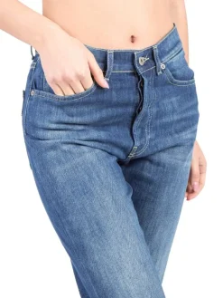 Outlet DONDUP NINA IN DENIM ELASTICIZZATO A VITA ALTA Jeans