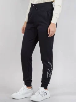 Online KARL LAGERFELD JOGGER IN COTONE CON LOGO KARL IN STRASS Nero