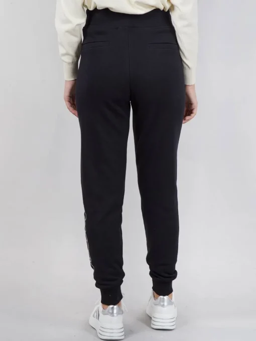 Online KARL LAGERFELD JOGGER IN COTONE CON LOGO KARL IN STRASS Nero