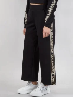 Best KARL LAGERFELD JOGGER IN COTONE CON NASTRO LOGATO Nero