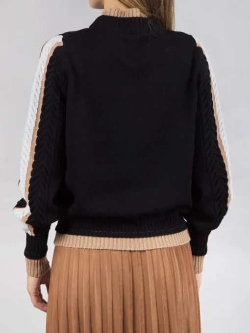 Clearance D.EXTERIOR MAGLIA IN MISTO CASHMERE E SETA Nero