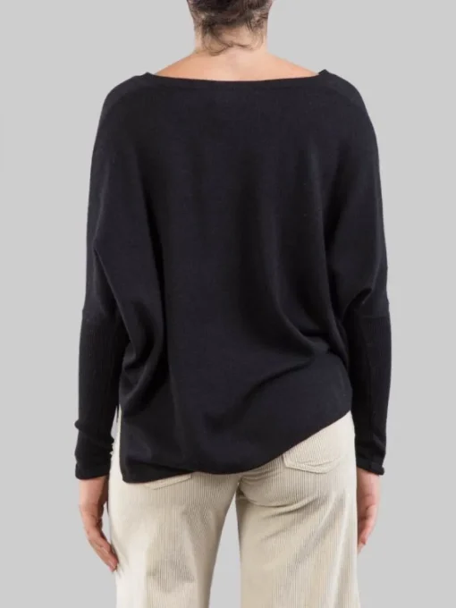 Online ABSOLUT CASHMERE MAGLIA NERA IN CASHMERE CON SCOLLATURA A "V" Nero