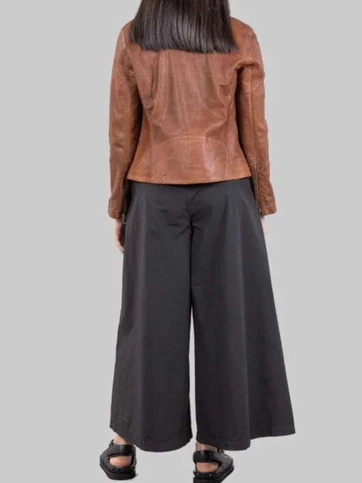 Outlet I LOVE MP MAXI PANTALONI ELLE IN COTONE ELASTICIZZATO CON GAMBE AMPIE Nero