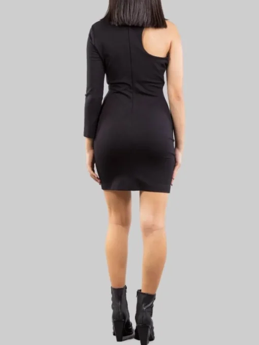 Hot PHO FIRENZE MINI ABITO E ORA A COLLO ALTO Nero