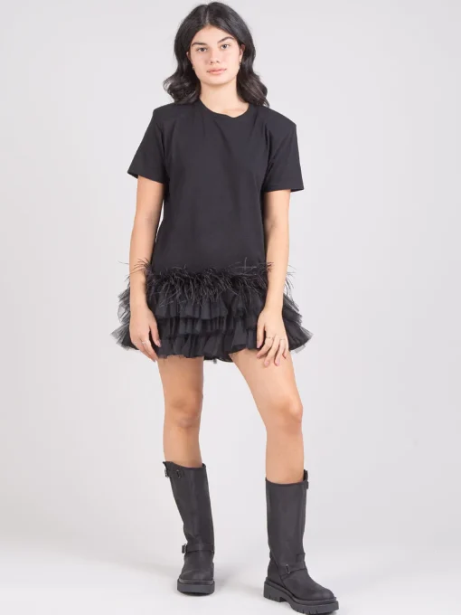 Clearance GINA GORGEOUS Mini abito piume