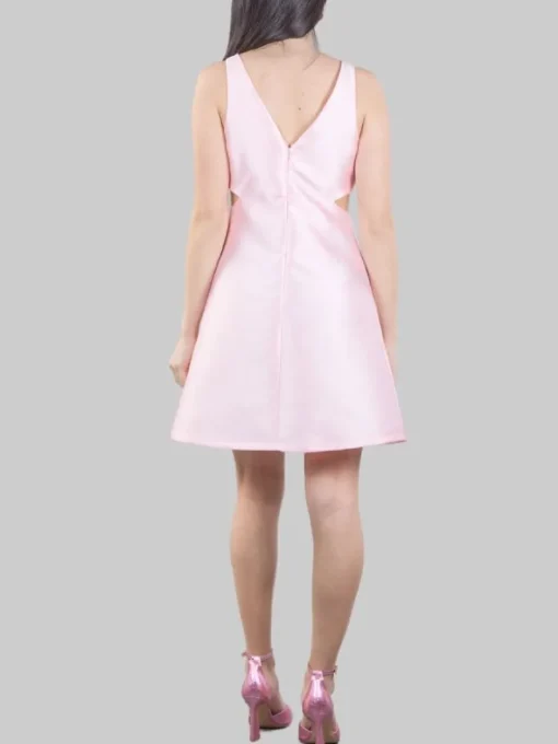 Online GINA GORGEOUS MINI ABITO CUT OUT CON PETALI DI FIORI IN TESSUTO Rosa
