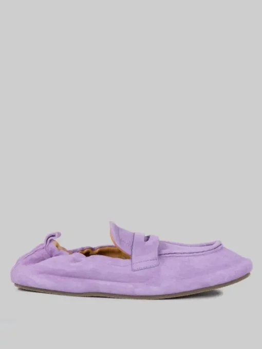 Hot BARRACUDA MOCASSINI IN SUEDE GLICINE Lilla