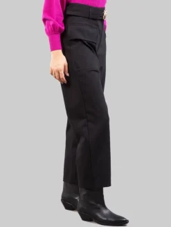 Best PINKO PANTALONI CARGO NERI IN TESSUTO ELASTICIZZATO CON CINTURA LOVE BIRDS Nero