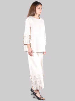 New MEIMEIJ Pantaloni con fiori