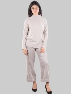 Outlet D.EXTERIOR Pantaloni cropped in velluto