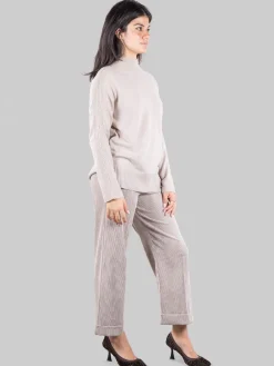 Outlet D.EXTERIOR Pantaloni cropped in velluto