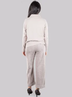 Outlet D.EXTERIOR Pantaloni cropped in velluto