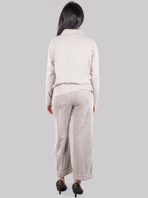 Outlet D.EXTERIOR Pantaloni cropped in velluto