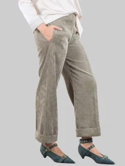 Outlet D.EXTERIOR Pantaloni cropped in velluto