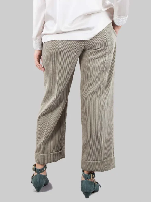 Outlet D.EXTERIOR Pantaloni cropped in velluto