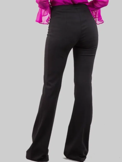 Clearance PINKO PANTALONI FLARE HULKA NERI IN TESSUTO ELASTICIZZATO Nero