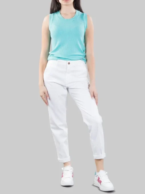Hot CIGALA'S PANTALONI IN DENIM MODELLO CHINO RELAXED Bianco