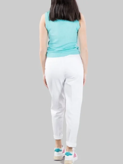 Hot CIGALA'S PANTALONI IN DENIM MODELLO CHINO RELAXED Bianco