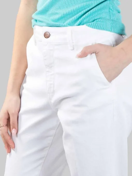 Hot CIGALA'S PANTALONI IN DENIM MODELLO CHINO RELAXED Bianco