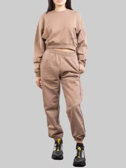 Online HINNOMINATE PANTALONI JOGGINGS IN FELPA Tortora