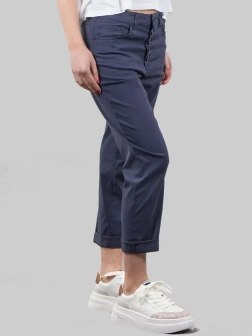 Clearance DONDUP PANTALONI KOONS LOOSE FIT CON BOTTONI GIOIELLO Blu