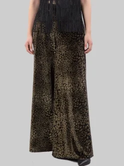 Discount PHO FIRENZE PANTALONI PALAZZO IN TESSUTO EFFETTO CINIGLIA Animalier